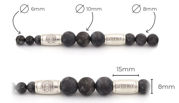 Diameter edelsteen en Sterling silver 925 sluiting
